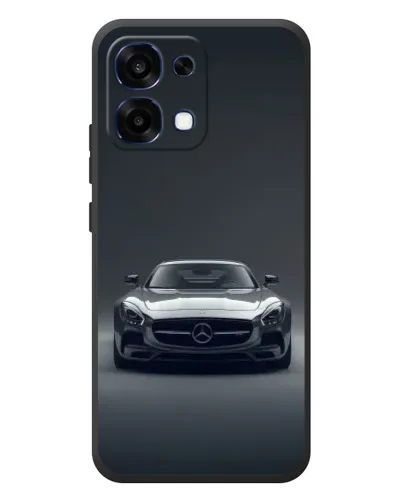 Чехол для OPPO A6 Pro с картинкой «Mercedes на черном» Чехол для OPPO A6 Pro с картинкой «Mercedes на черном»