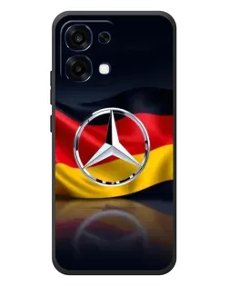 Чехол для OPPO A6 Pro с картинкой «Mercedes — флаг Германии»