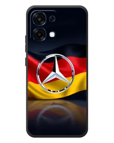 Чехол для OPPO A6 Pro с картинкой «Mercedes — флаг Германии» Чехол для OPPO A6 Pro с картинкой «Mercedes — флаг Германии»