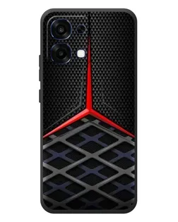 Чехол для OPPO A6 Pro с картинкой «Mercedes Carbon Grid»