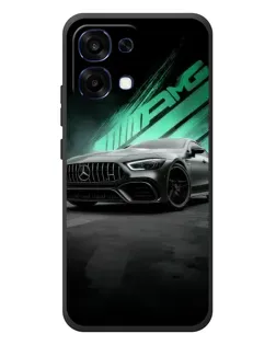 Чехол для OPPO A6 Pro с картинкой «Темный Mercedes AMG»