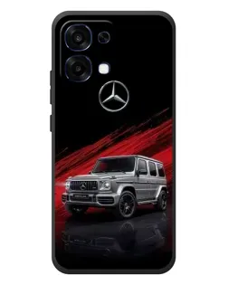 Чехол для OPPO A6 Pro с картинкой «Mercedes G-Class красный»