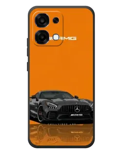 Чехол для OPPO A6 Pro с картинкой «Оранжевый Mercedes AMG»