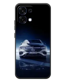 Чехол для OPPO A6 Pro с картинкой «Ночной Mercedes EQ»