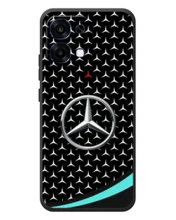 Чехол для OPPO A6 Pro с картинкой «Mercedes — бирюзовый акцент»