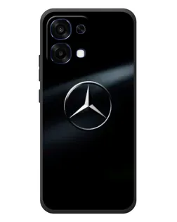 Чехол для OPPO A6 Pro с картинкой «Mercedes на металле»