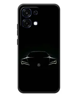 Чехол для OPPO A6 Pro с картинкой «Mercedes — силуэт авто»