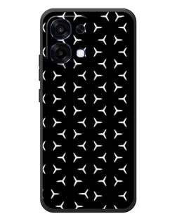 Чехол для OPPO A6 Pro с картинкой «Mercedes паттерн звезд»