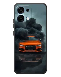 Чохол для OPPO A6 Pro з картинкою «Audi у хмарах диму»