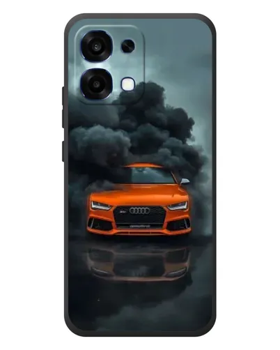 Чохол для OPPO A6 Pro з картинкою «Audi у хмарах диму»
