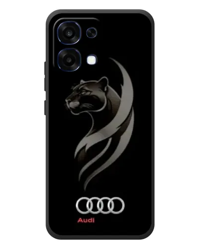 Чохол для OPPO A6 Pro з картинкою «Графіка — пантера та Audi»