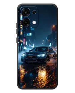 Чохол для OPPO A6 Pro з картинкою «Нічне місто та Audi»