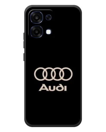 Чохол для OPPO A6 Pro з картинкою «Audi — золотий логотип»