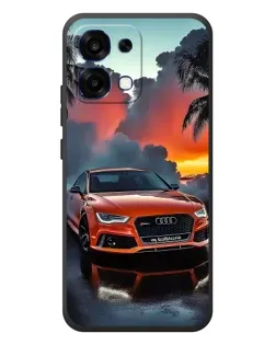 Чохол для OPPO A6 Pro з картинкою «Audi — захід сонця»