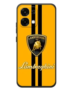 Чохол для OPPO A6 Pro з картинкою «Lamborghini Stripe жовтий»