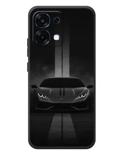 Чехол для OPPO A6 Pro с картинкой «Lamborghini симметрия дорог»