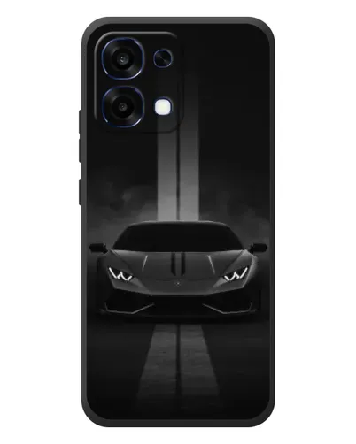 Чехол для OPPO A6 Pro с картинкой «Lamborghini симметрия дорог»