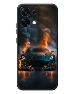 Чехол для OPPO A6 Pro с картинкой «Lamborghini дымная эстетика»