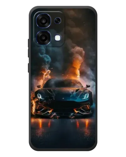 Чехол для OPPO A6 Pro с картинкой «Lamborghini дымная эстетика»
