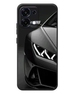 Чехол для OPPO A6 Pro с картинкой «Lamborghini фары детализация»