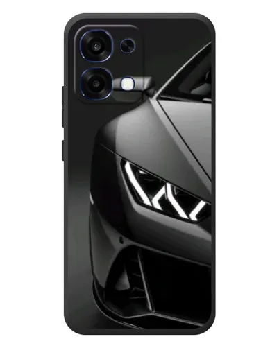 Чехол для OPPO A6 Pro с картинкой «Lamborghini фары детализация»