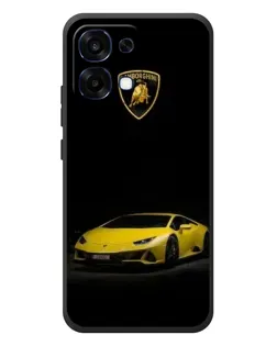 Чехол для OPPO A6 Pro с картинкой «Lamborghini желтый акцент»