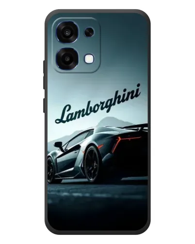 Чехол для OPPO A6 Pro с картинкой «Классическая надпись Lamborghini»