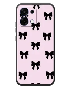 Чехол для OPPO A6 Pro с картинкой «Черные банты Coquette»