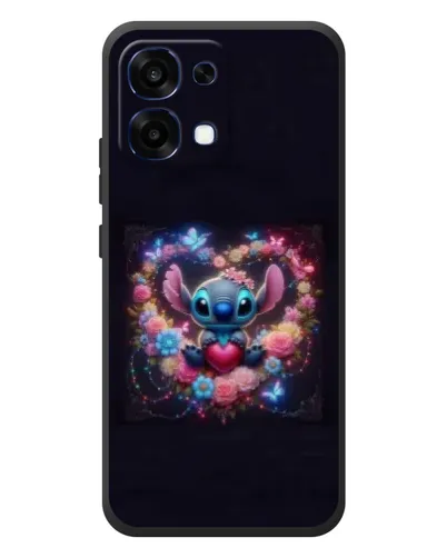Чехол для OPPO A6 Pro с картинкой «Stitch в цветах» Чехол для OPPO A6 Pro с картинкой «Stitch в цветах»