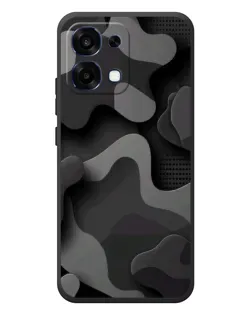Чохол для OPPO A6 Pro з картинкою «Темний абстрактний камуфляж»