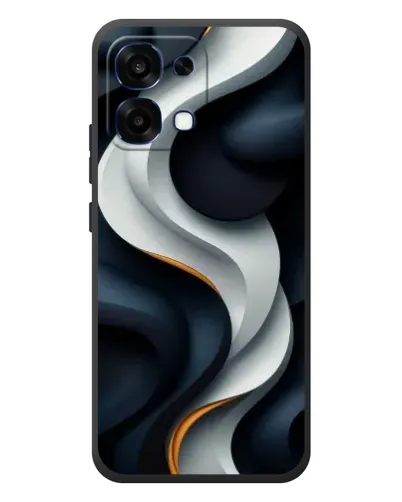 Чохол для OPPO A6 Pro з картинкою «Об'ємні чорно-білі стрічки» Чохол для OPPO A6 Pro з картинкою «Об'ємні чорно-білі стрічки»
