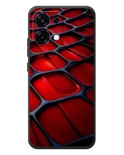 Чохол для OPPO A6 Pro з картинкою «Червона глянцева сітка»
