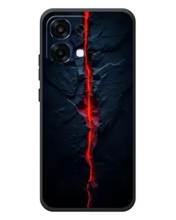 Чохол для OPPO A6 Pro з картинкою «Червона лавова тріщина»
