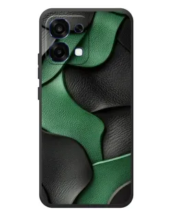 Чохол для OPPO A6 Pro з картинкою «Зелені шкіряні хвилі»