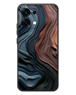 Чохол для OPPO A6 Pro з картинкою «Кольорові хвилі каньйону»