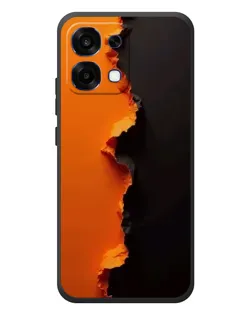 Чохол для OPPO A6 Pro з картинкою «Помаранчевий розлом»