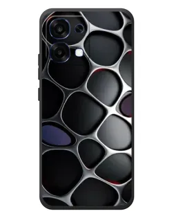 Чохол для OPPO A6 Pro з картинкою «Об'ємна темна решітка»