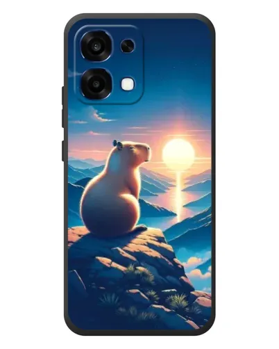 Чохол для OPPO A6 Pro з картинкою «Захід сонця з капібарою» Чохол для OPPO A6 Pro з картинкою «Захід сонця з капібарою»