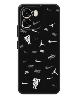 Чехол для OPPO A6 с картинкой «Nike Black Pattern»