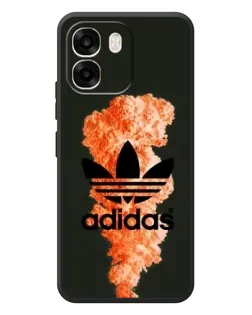 Чехол для OPPO A6 с картинкой «Оранжевый дым Adidas»