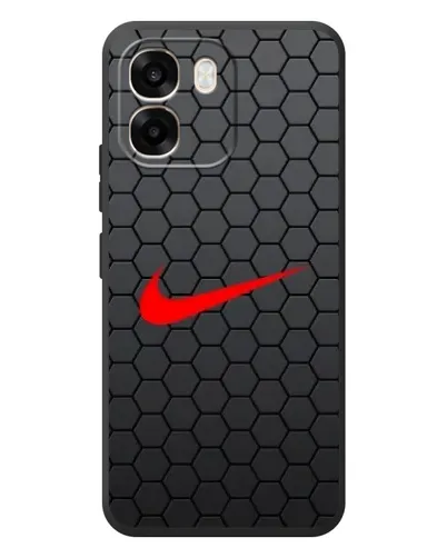 Чехол для OPPO A6 с картинкой «Nike — карбоновая сетка»