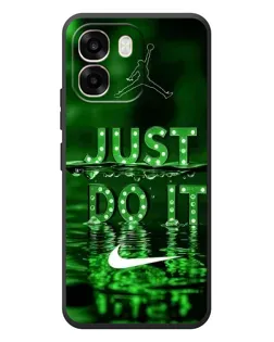 Чехол для OPPO A6 с картинкой «Зеленый неоновый Nike»