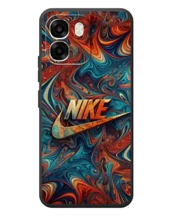 Чехол для OPPO A6 с картинкой «Nike в абстракции»
