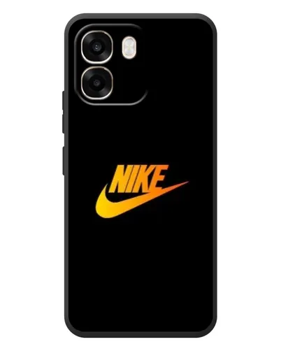 Чехол для OPPO A6 с картинкой «Золотой логотип Nike»