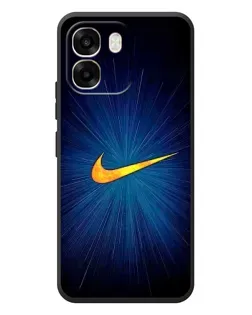 Чехол для OPPO A6 с картинкой «Синий пульс Nike»