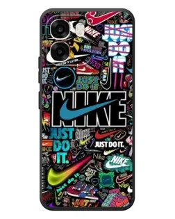 Чехол для OPPO A6 с картинкой «Яркий коллаж Nike»