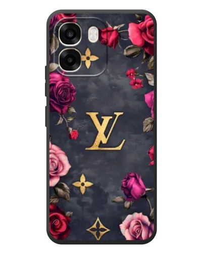 Чехол для OPPO A6 с картинкой «Цветочный Louis Vuitton»
