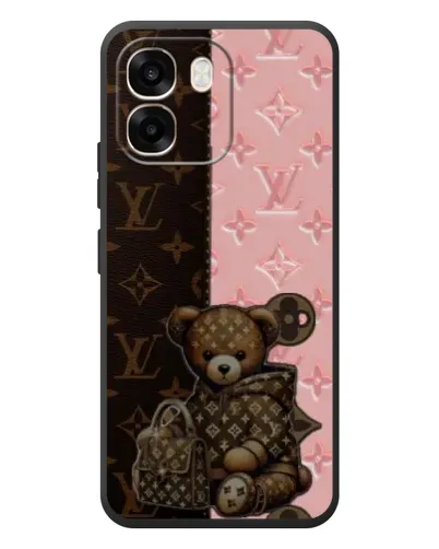 Чехол для OPPO A6 с картинкой «Мишка в стиле LV»