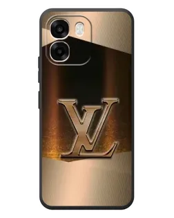 Чехол для OPPO A6 с картинкой «LV — золотое сияние»