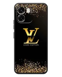 Чехол для OPPO A6 с картинкой «LV — золотые искры»